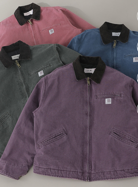 Unblank复古做旧水洗底特律J97夹克3M新雪丽棉服工装外套男