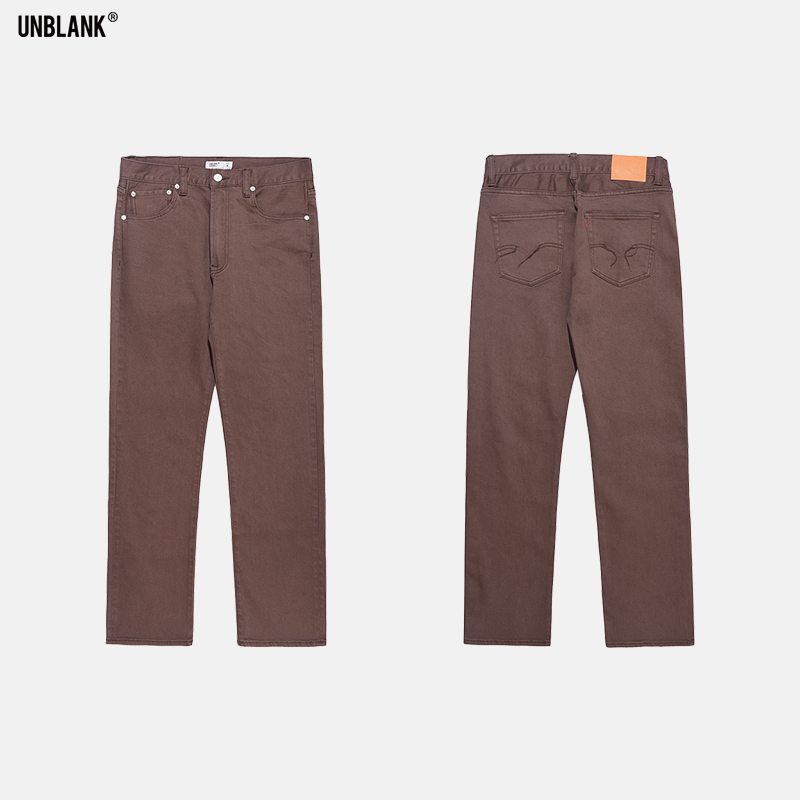 基础款501直筒牛仔裤男