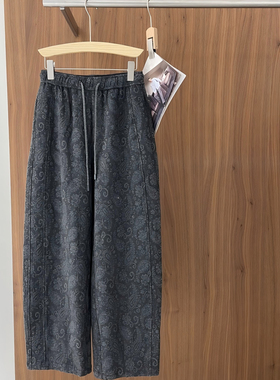 黛利腰果花休闲裤女DLBYM-91099