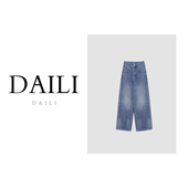 呼呼专享 女DLWDS 黛利新款 显瘦直筒复古休闲牛仔裤 8033 时尚