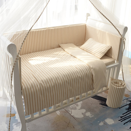 新生儿有机彩棉春秋蚊帐夏季床围