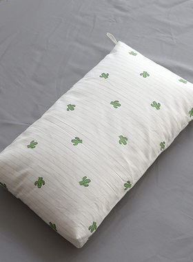 儿童枕头0-3新生婴儿枕芯6岁幼儿园柔软棉花透气纯棉成人低枕定制