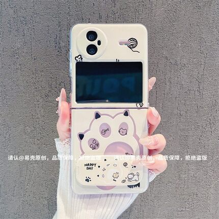新款折叠适用于vivoxflip手机壳女款小众ins可爱XFLIP创意防摔套