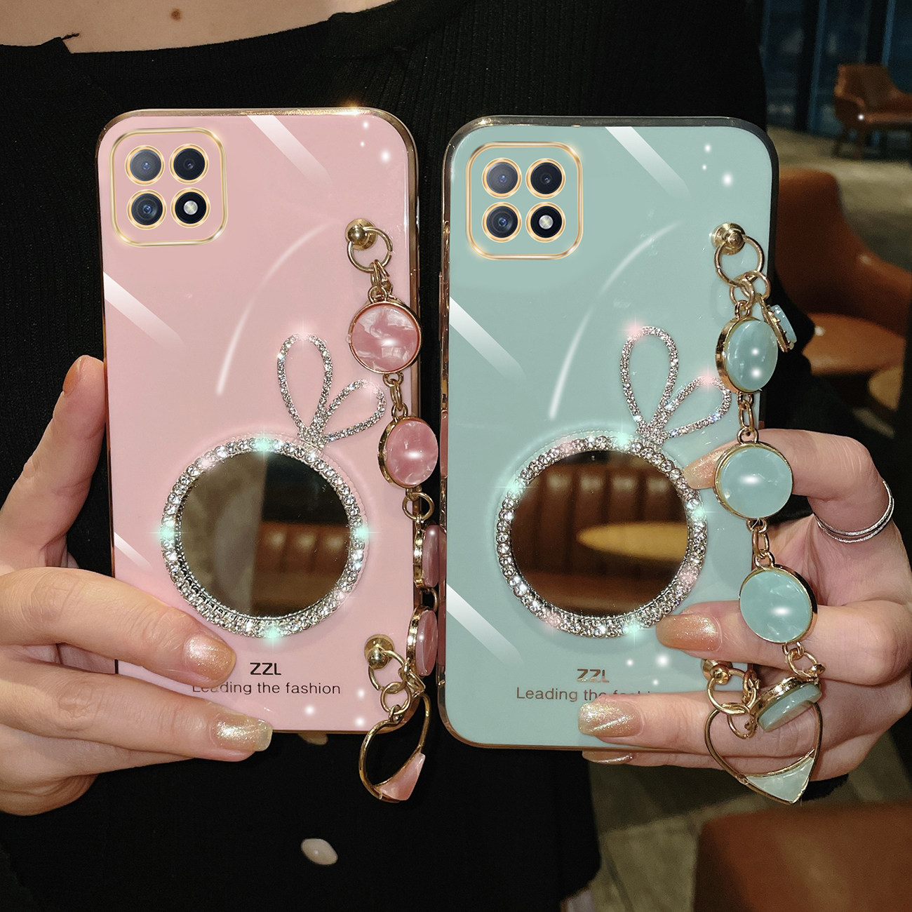 oppoa72手机壳0ppoa72女款带镜子5g版网红ins新品可爱简约opop创意