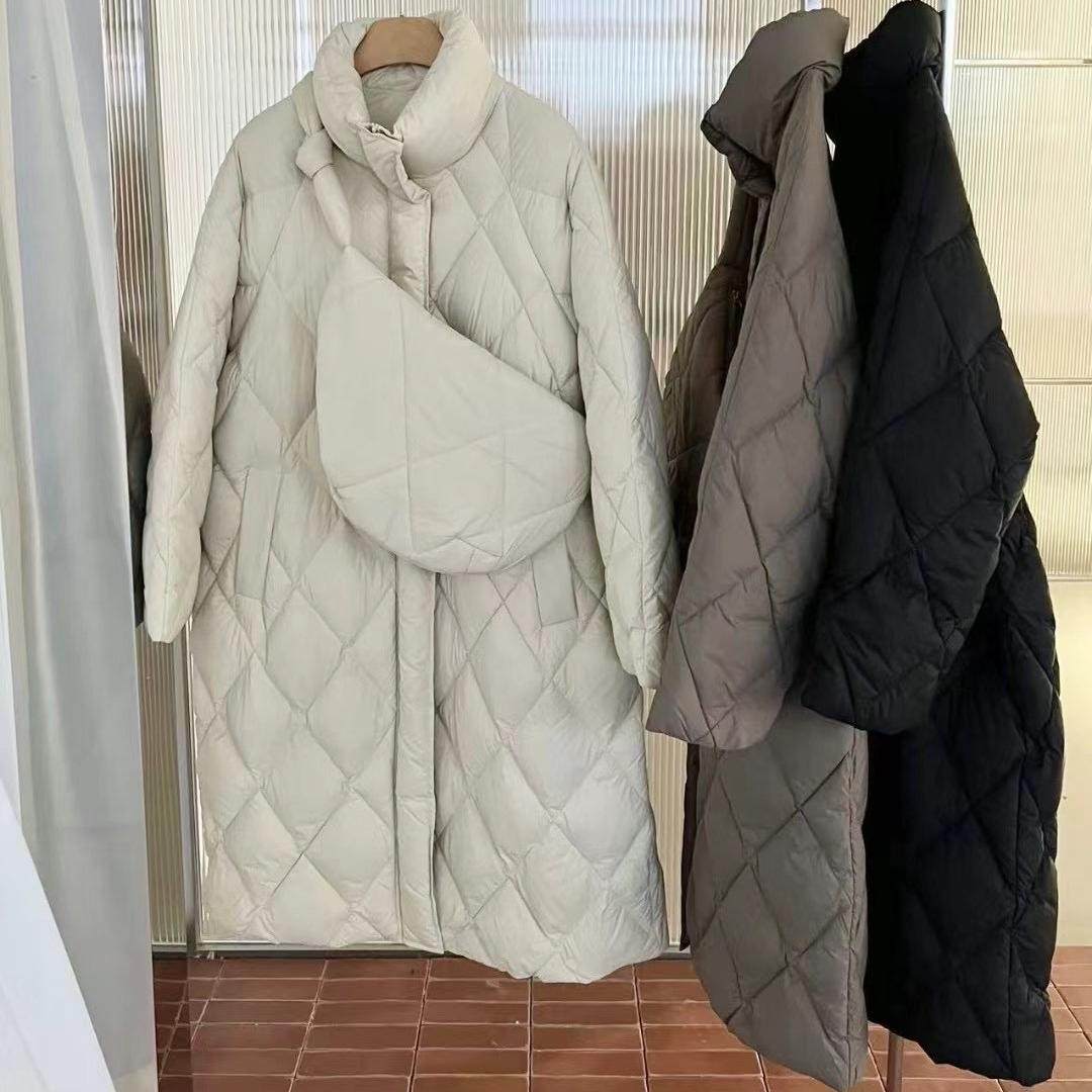 韩版2024冬装新款立领羽绒服