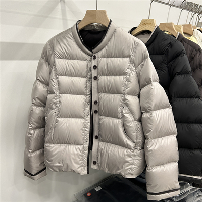 欧洲站欧货2025冬季新款圆领短款羽绒服女士韩版宽松显瘦时尚外套