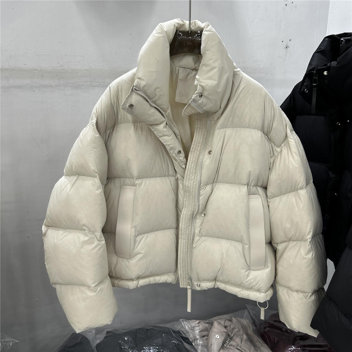 欧洲站2025冬新款短款羽绒服
