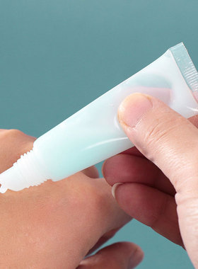 唇膏管斜嘴透明唇彩软管青草膏凡士林分装管眼霜洗面奶10ml小样管