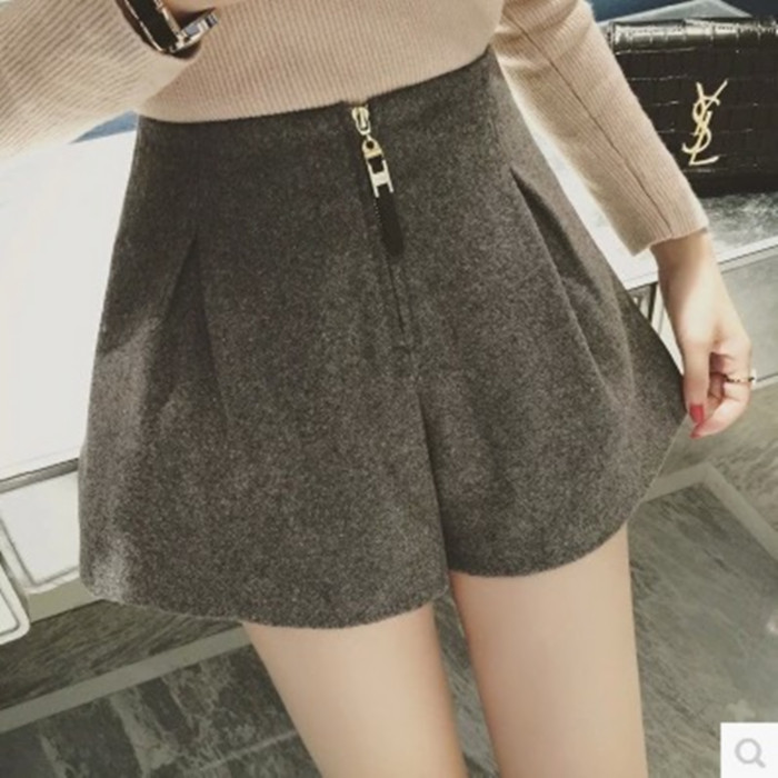 2019春季新款大码女装裤子宽松显瘦阔腿裤百搭高腰毛呢休闲裤短裤在类目 女装/女士精品, 大码女装中 - 来自Buy2taobao.com提供专业的淘宝代购服务