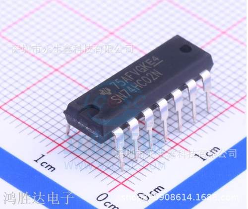 原装进口 74HC02 DIP-14 直插 四种二输入或非门 SN74HC02N 特惠