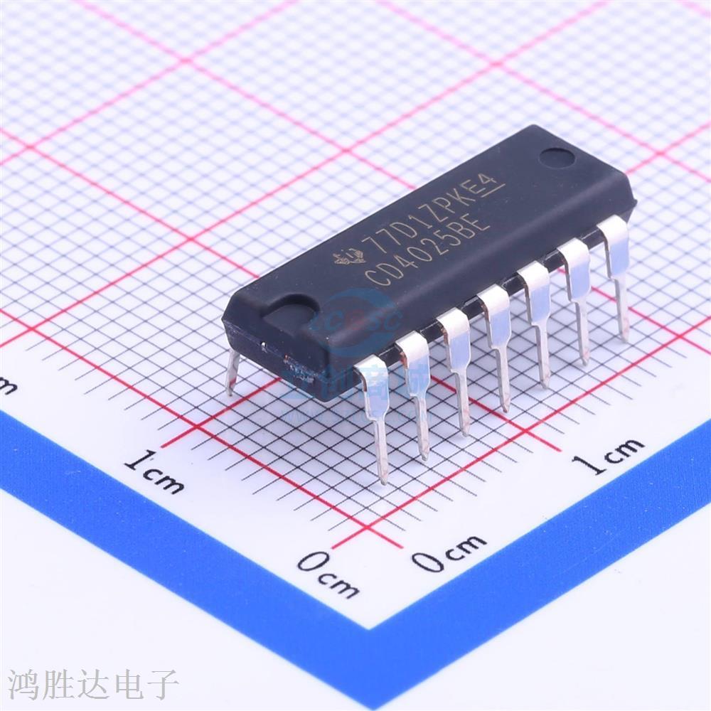 4000系列逻辑芯片 CD4025BE DIP-14 原装现货 假一赔十