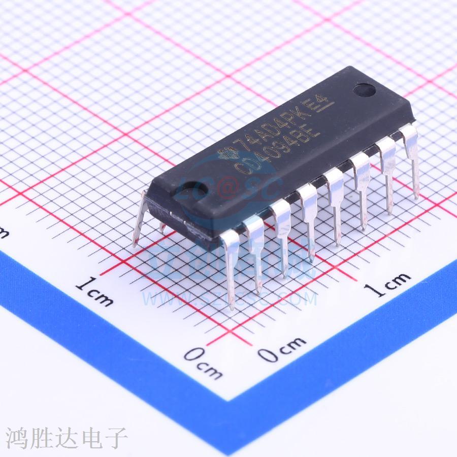 4000系列逻辑芯片 CD4094BE DIP-16 CMOS8级移位和存储总线寄存器