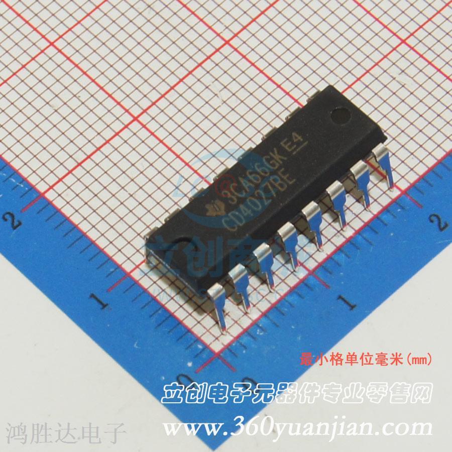 4000系列逻辑芯片 CD4027BE DIP-16 原装现货 假一赔十