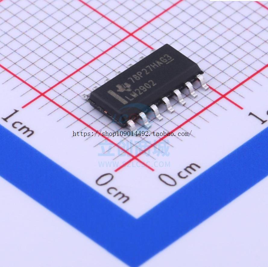 现货直拍LM2902DR LM2902D LM2902 四运算放大器 低功率 贴片SOP1