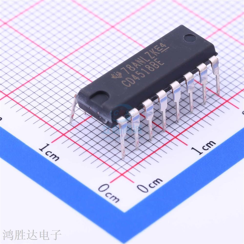 4000系列逻辑芯片 CD4518BE DIP-16 原装现货 假一赔十
