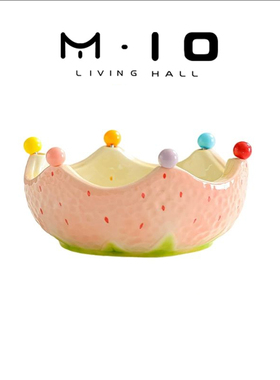 MIO LIVING·Hong | 水果叉草莓造型家用带签可爱陶瓷蛋糕水果签