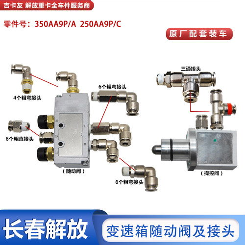 变速箱转换阀随动阀一汽解放J6P