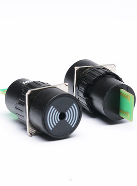 LA16-M指示灯具圆型带叫蜂鸣器12V24V小型16MM设备应急报警提示器