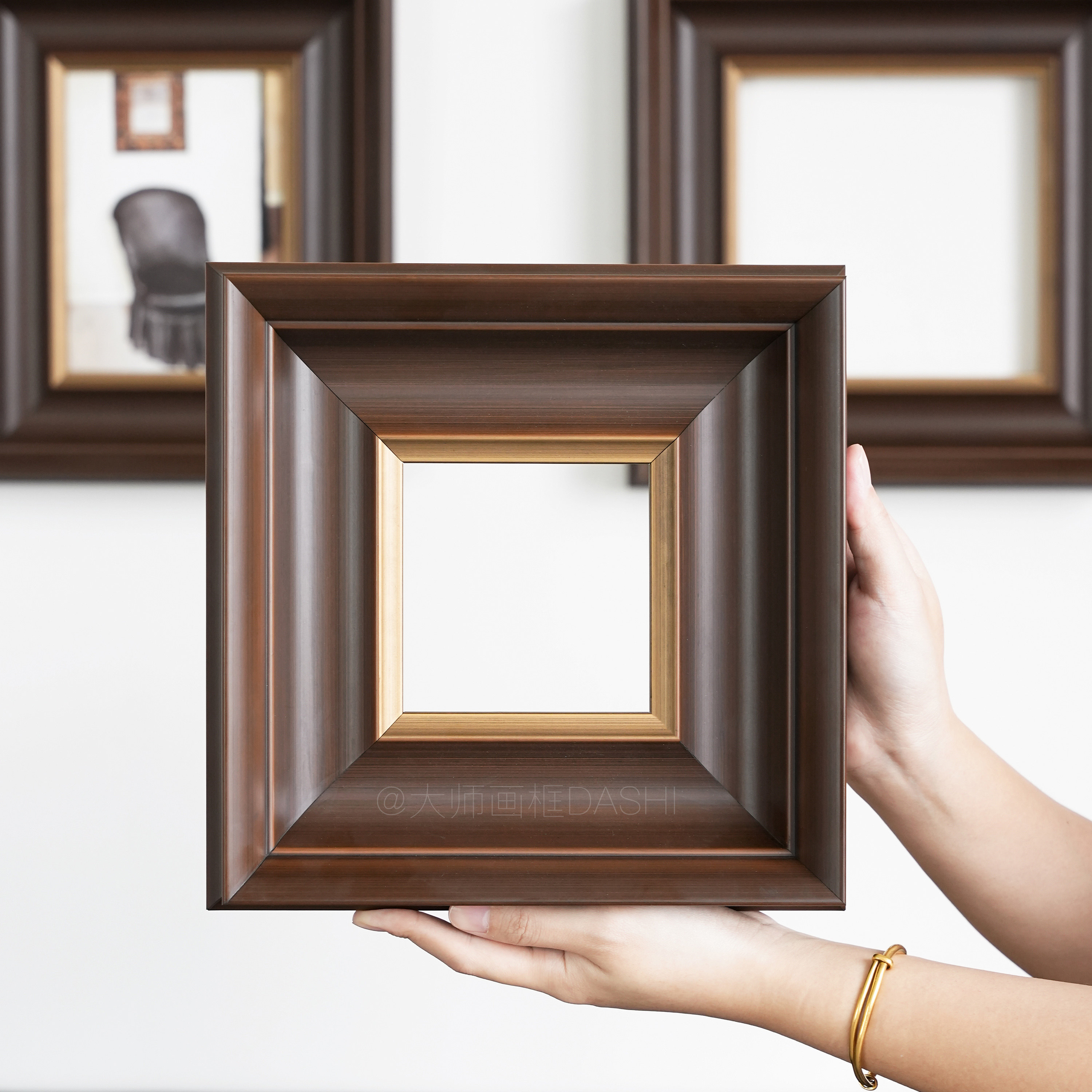 定制实木复古中式油画框相框