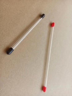 带盖子透明管 硬管 塑料管 PC管 磁钢包装管  外径6mm，内径4mm