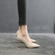胖脚丫大码 313233 小码 41—43高跟鞋 加宽加肥百搭浅口尖头细跟单鞋