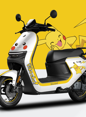 适配于九号电动车N708090C贴纸改装贴拉花卡通防水防晒仪表膜保护