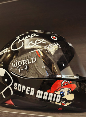 适用于SHOEI/AGV头盔贴纸全盔装饰卡通拉花版画保护膜防水DIY贴