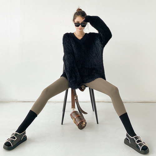 Jaroflove加绒瑜伽打底鲨鱼裤