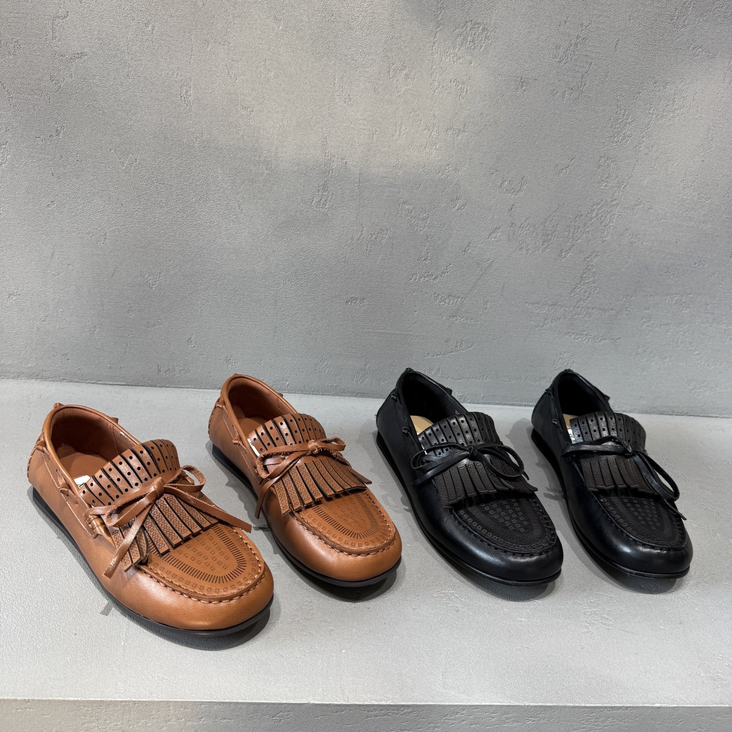 欧货欧洲站真皮2026春新款英伦流苏乐福鞋女圆头平底一脚蹬小皮鞋,女鞋,乐福鞋（豆豆鞋）,淘宝优惠券,粉丝福利购,淘宝优惠卷