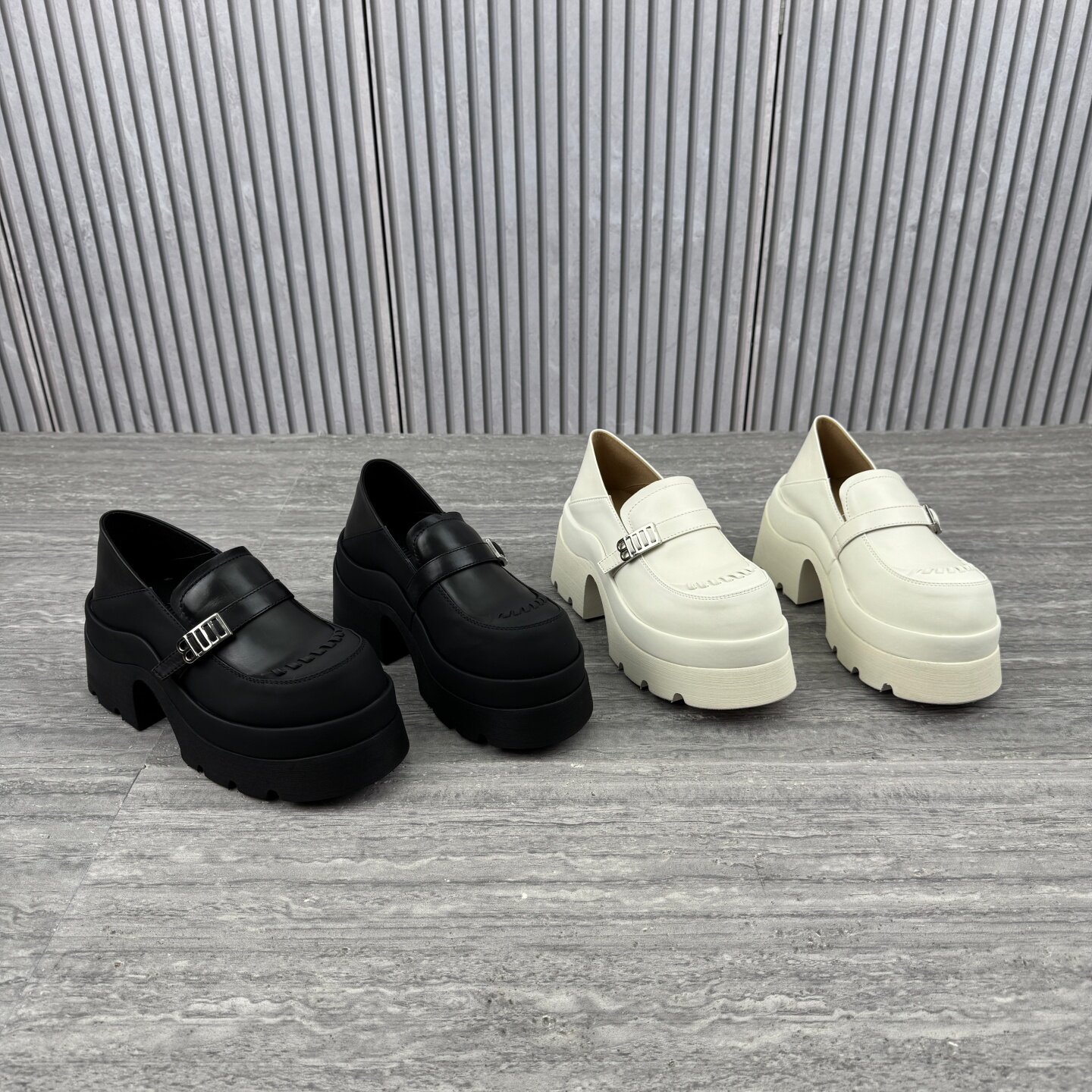 欧货欧洲站英伦风真皮乐福鞋女2026春季新款松糕底时尚百搭厚底鞋