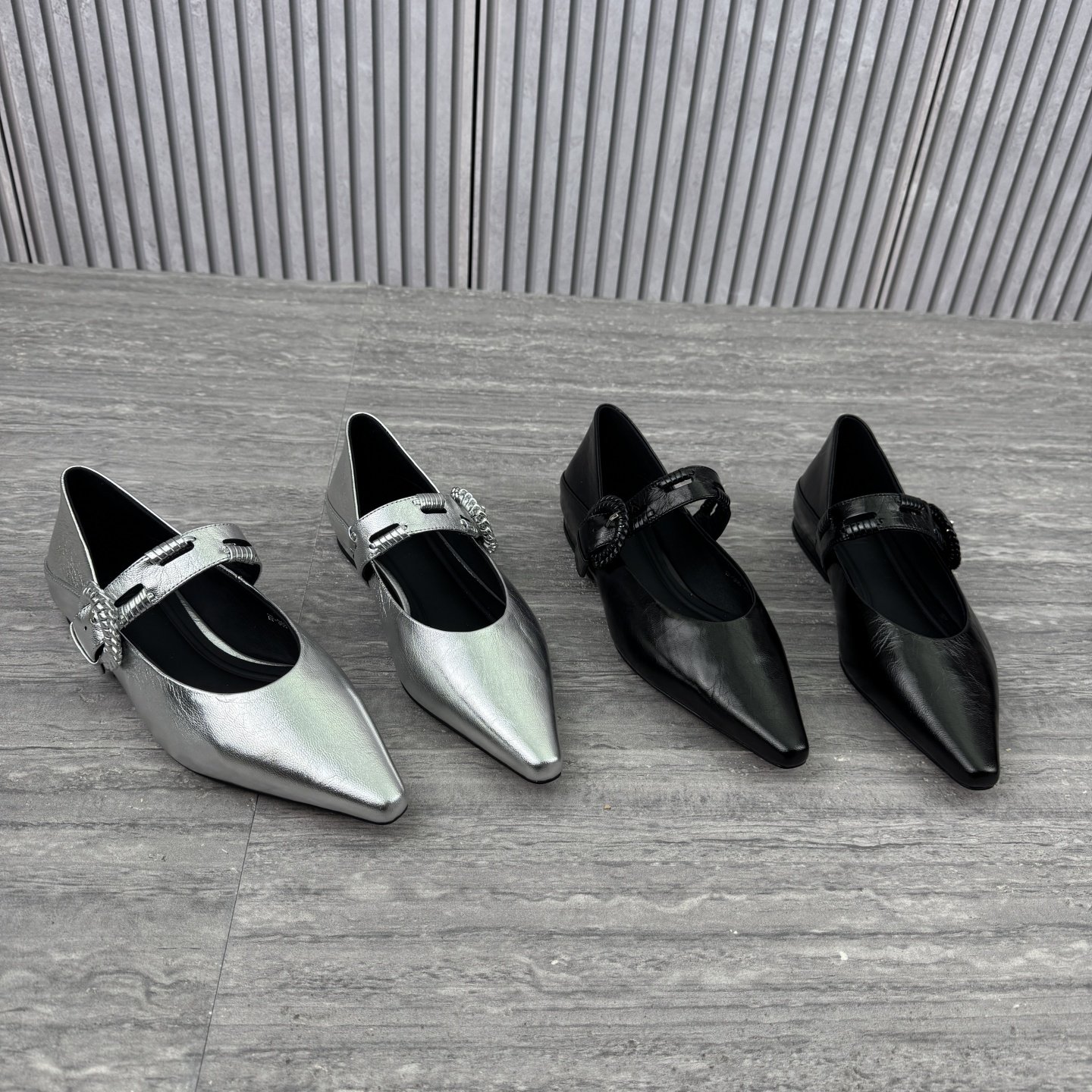 2026春新款真皮欧货欧洲站尖头玛丽珍鞋女一字扣带平底百搭单鞋潮,女鞋,玛丽珍鞋,淘宝优惠券,粉丝福利购,淘宝优惠卷