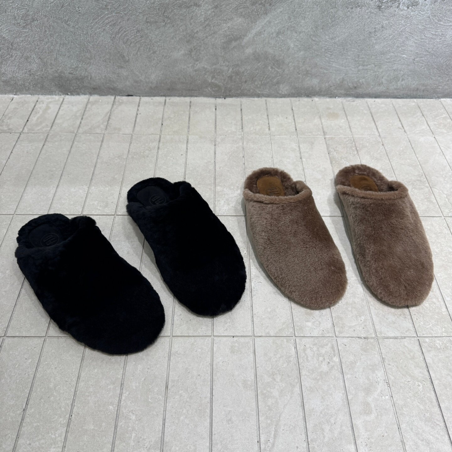 欧洲站加绒毛毛包头拖鞋女保暖