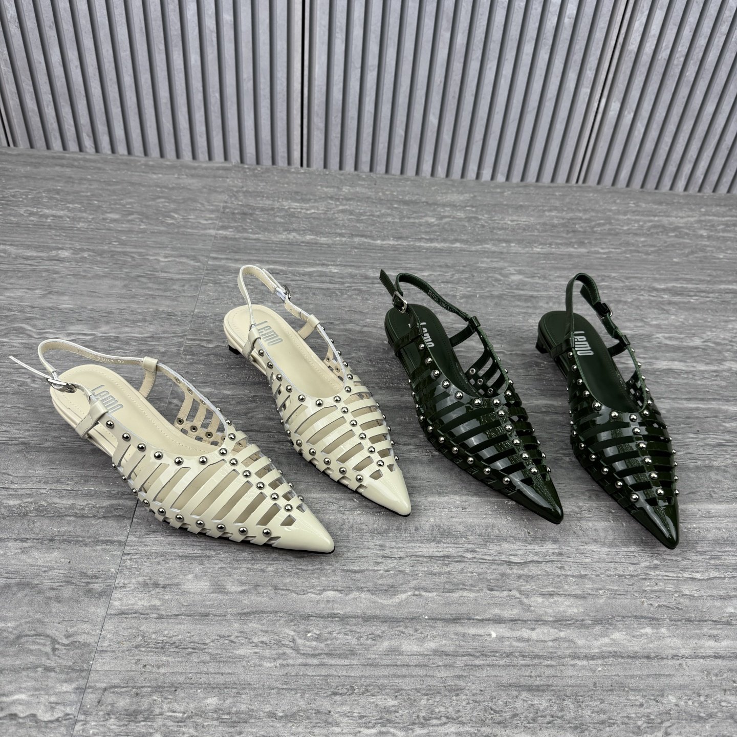 2026春新款真皮尖头镂空包头罗马凉鞋女欧货欧洲站中跟铆钉高跟鞋,女鞋,罗马凉鞋,淘宝优惠券,粉丝福利购,淘宝优惠卷