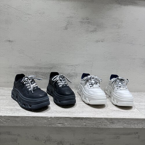 秋新款高跟厚底松糕鞋休闲运动鞋