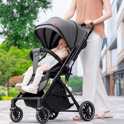 四轮避震高景观双向婴儿车