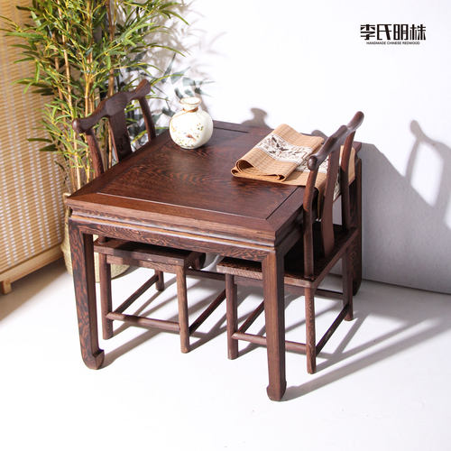 非洲鸡翅木李氏明株榫卯工艺