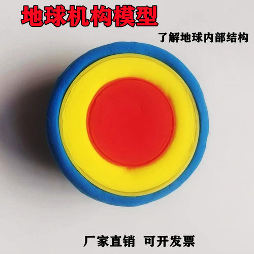 小学diy地球地心内部结构模型科学实验科技小制作手工地理玩教具