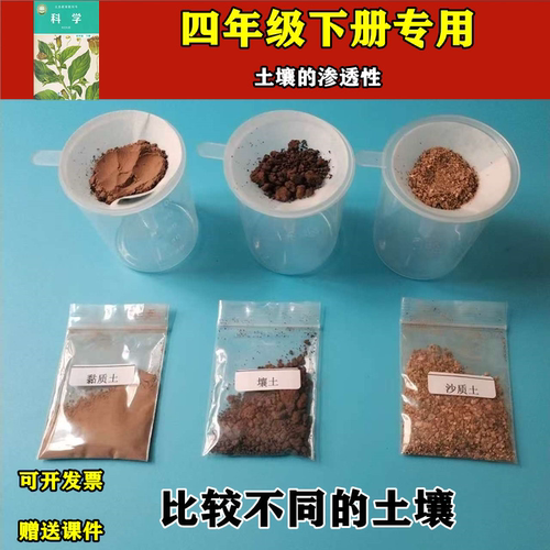 四年级土壤渗水性比较实验黏质土