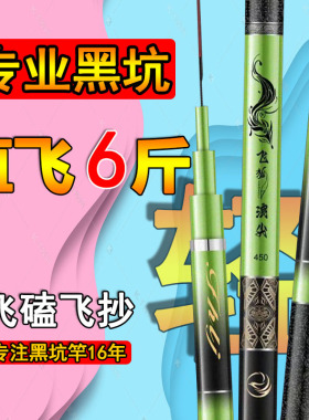 飞狐浪尖三代升级版冬钓大棚竿黑坑竿暴力飞磕罗非竿鲤鱼竿鲫鱼竿