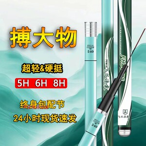 大师推荐正品浪尖鱼竿手竿钓鱼竿超轻硬19调台钓竿飞狐浪尖大物竿