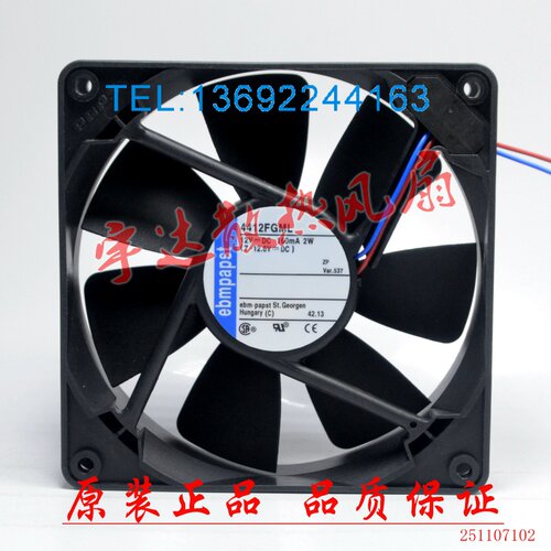 全新原装德国风机 TYP 4412FGML风扇 12V 2W 12025 12CM机箱散热