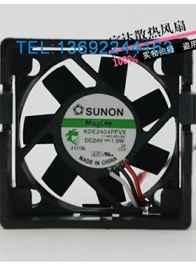 SUNON建准 KDE2404PFVX 24V 1.9W 4010 4CM 3线 静音 变频器风扇
