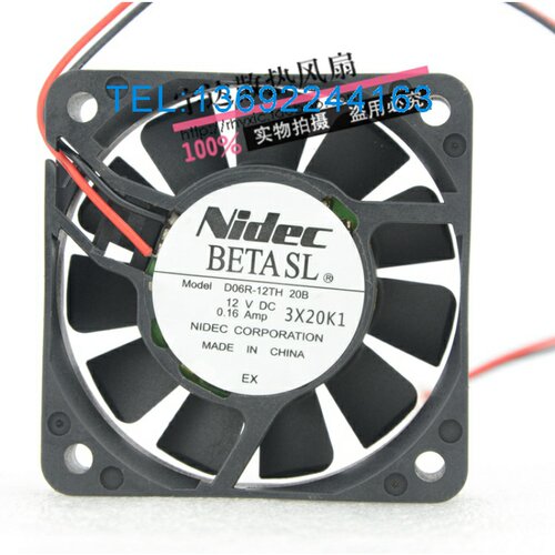 正品 NIDEC D06R-12TH 35B 6015 12V 0.16A 双滚珠耐用散热风扇