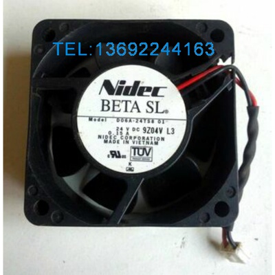 全新正品Nidec D06A-24TS8 01 风扇24V 0.15 A 60*60*25MM 保1年