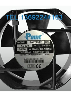 原装 Polnt金属风扇 sa1725a2 AC220V 50/60HZ 36/36W 机柜风扇