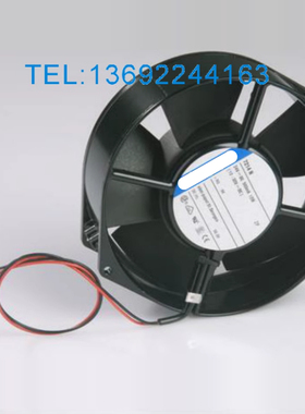 德国轴流风机 7214N 24V 12W 2线 变频器散热风扇150*55MM