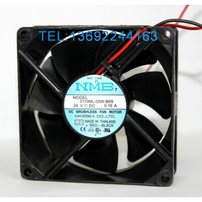 NMB 8025 24V 12V 3110ML-05W-B69 8厘米/CM变频器工控散热风扇
