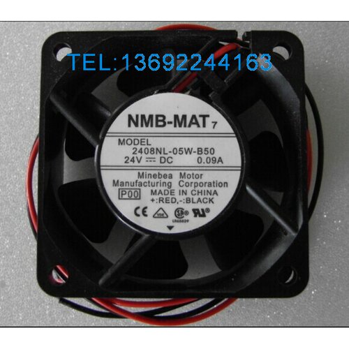 原装正品NMB-MAT 2408NL-05W-B50/59 6020 24V 0.09A变频散热风扇