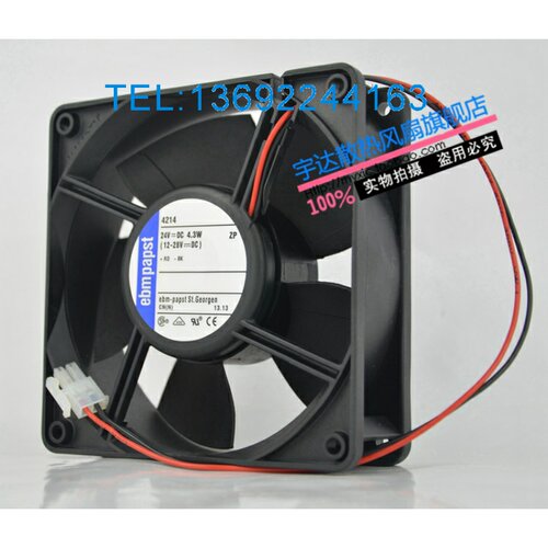 4214 全新原装德国ebmpapst DC24V12038MM4.3W轴流散热风扇散热器