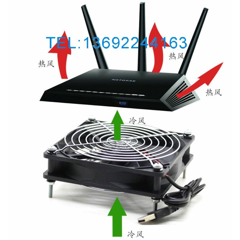 5V超静音USB风扇6CM7CM 8CM 9CM 12CM机箱 路由器 机顶盒散热风扇